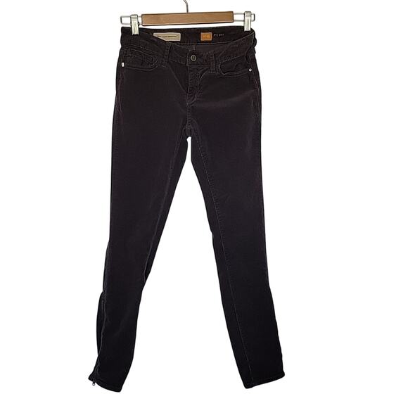 Anthro Pilcro And The Letterpress The Stet Slim Ankle Corduroy Jeans, 25 - Picture 1 of 8